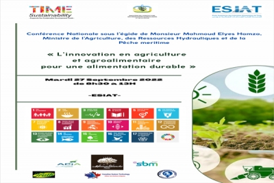 Conférence « L’innovation en agriculture et agroalimentaire pour une alimentation durable » - à l’ESIAT, le 27/09/2022