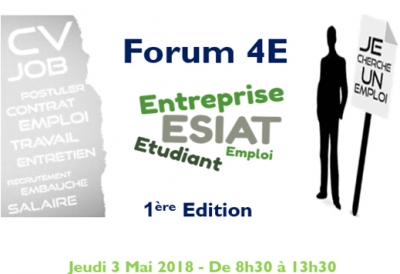 Le Forum 4E«ESIAT-Entreprise-Etudiant-Emploi» de l’ESIAT une vraie réussite