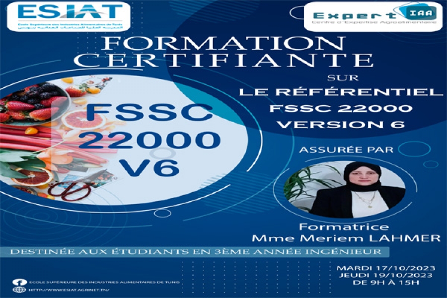 Formation Certifiante sur le Référentiel FSSC 22000 Version 6